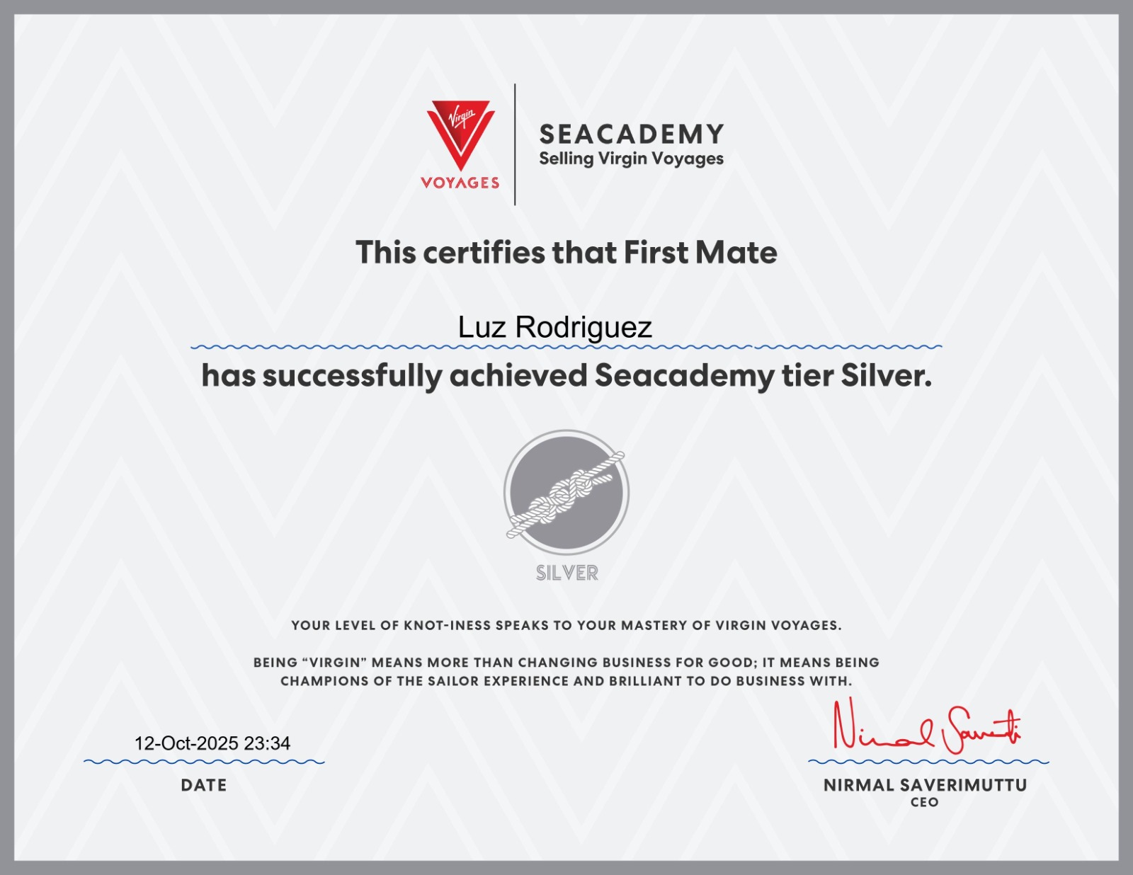 LM Horizon Travel - Virgin Voyages Certification